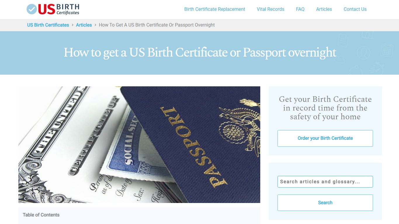 How to Get an Overnight US Birth Certificate - US Birth Certificates